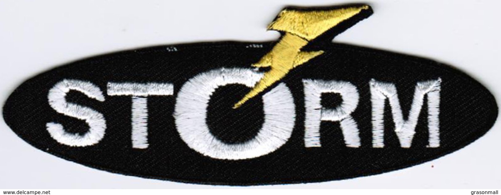 Storm Fishing Badge Iron On Embroidered Patch - Patches