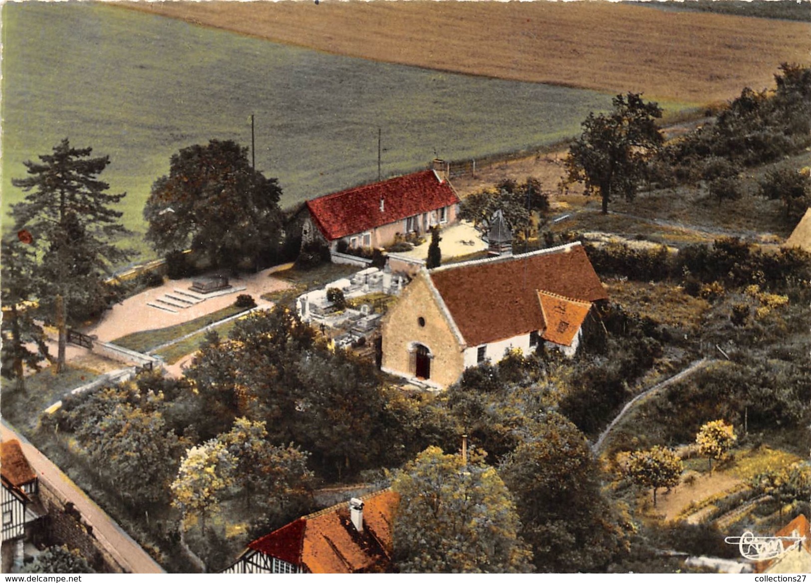 27-COCHEREL- VUE GENERALE L'EGLISE ET LE TOMBEAU DE MR LE PRESIDENT BRIAND - Le Neubourg