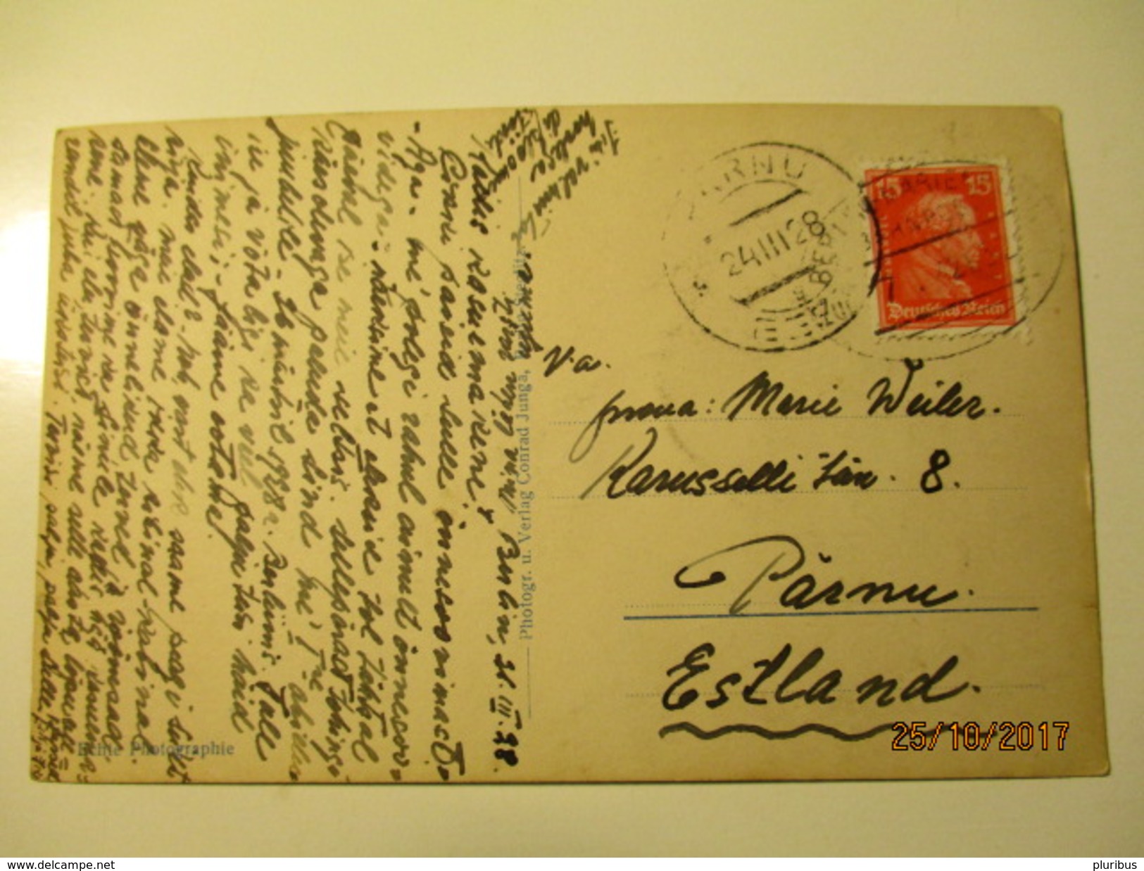 1928 BAHNPOST TPO BERLIN - MARIENBURG TO ESTONIA , BERLIN CHARLOTTENBURG RATHAU   , OLD POSTCARD , RA - Andere & Zonder Classificatie