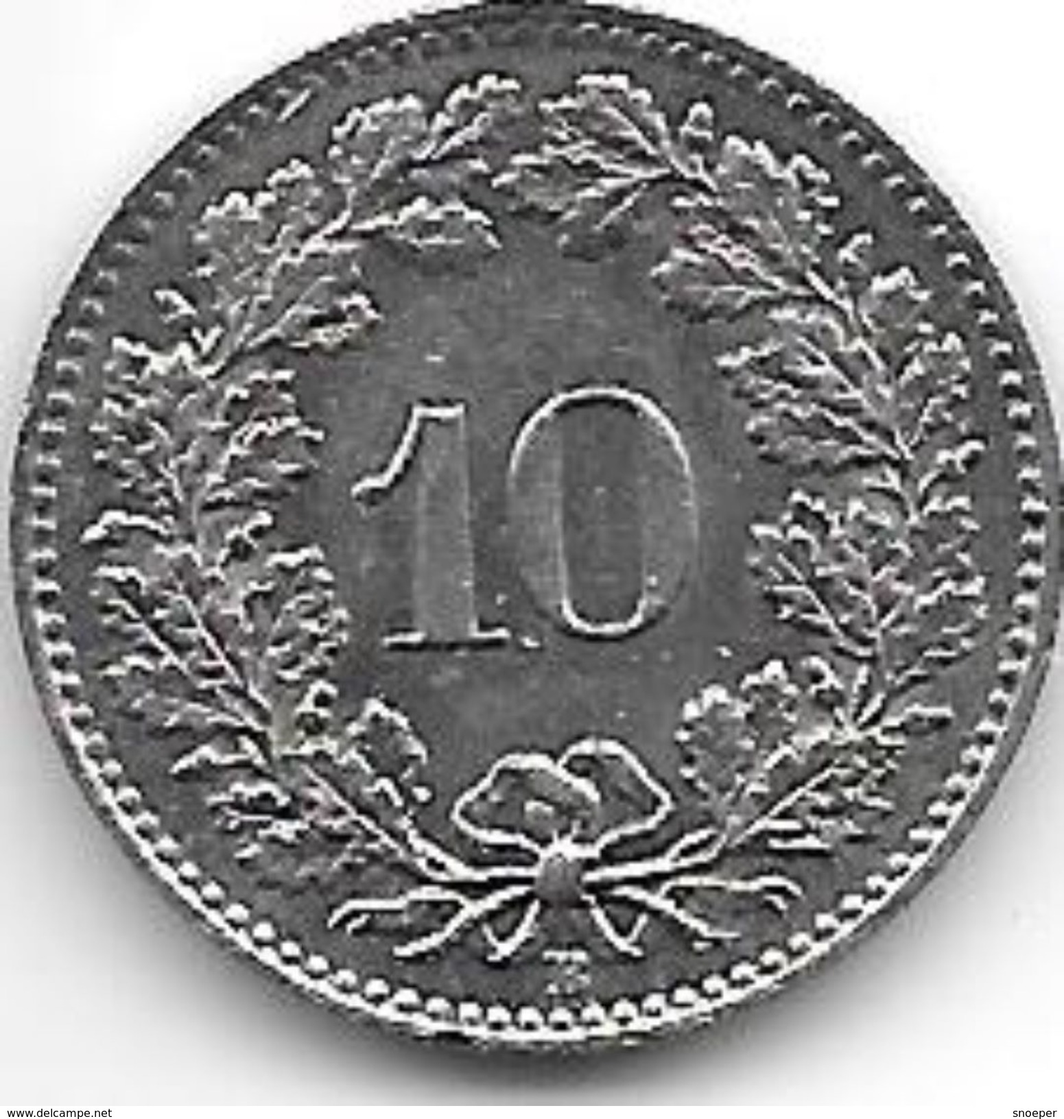 *switzerland 10 Rappen 1954  Km 27  Xf+  !!! - Andere & Zonder Classificatie