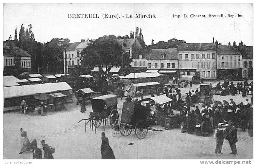 Breteuil Sur Iton       27          Le Marché            (voir Scan) - Breteuil