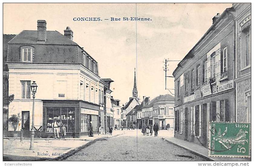 Conches En Ouche       27        Rue Saint Etienne    (voir Scan) - Conches-en-Ouche