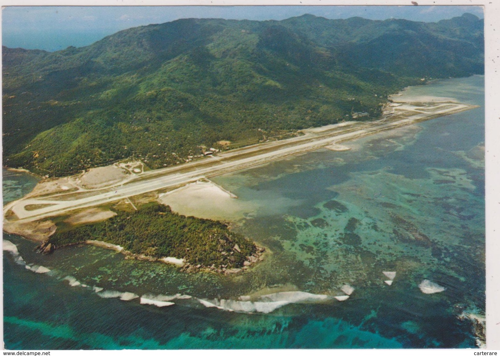 SEYCHELLES,OCEAN INDIEN,EXPLORE PAR VASCO DE GAMA,MAHE,AIRPORT,VUE AERIENNE AEROPORT - Seychellen