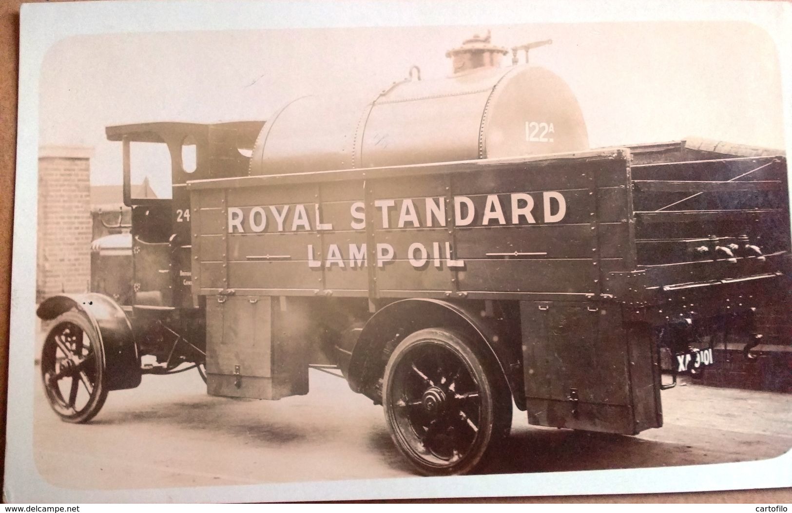 Worcester ROYAL STANDARD LAMP OIL, 1927 POST CARD - Altri & Non Classificati