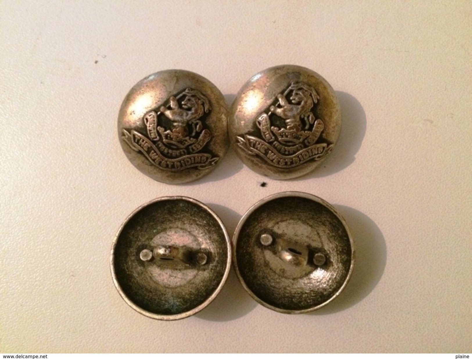 BOUTONS ARGENTES (4)- THE WEST RIDING - Buttons