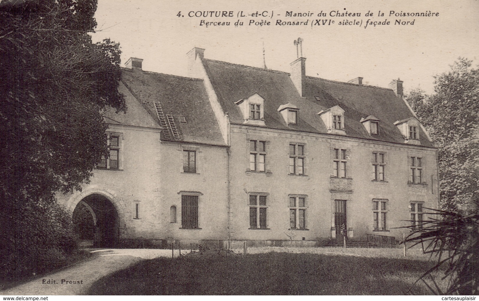 COUTURE - Manoir Du Chateau De La Poissonniere - Berceau Du Poete Ronsard - Autres & Non Classés