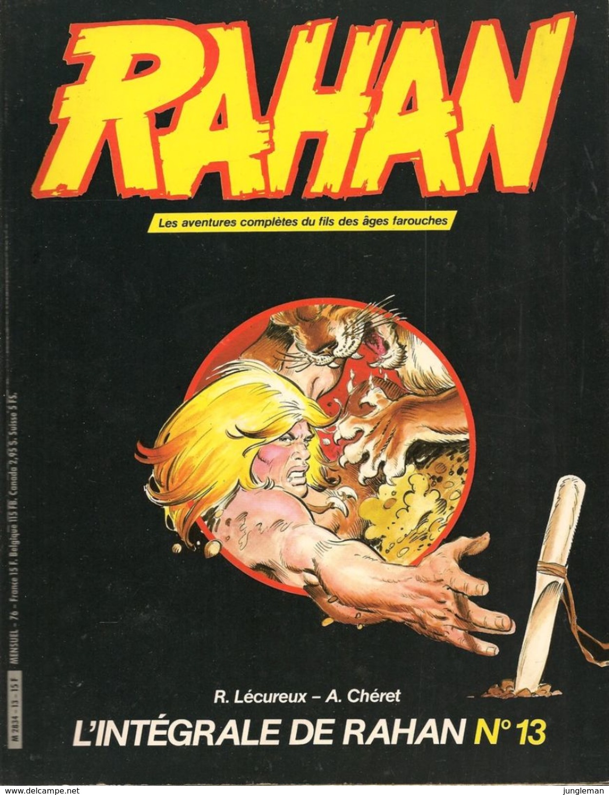 L'Intégrale De Rahan N° 13 - Couverture Noire - Editions Vaillant Miroir Sprint Publications - Février 1985 - BE - Pif & Hercule