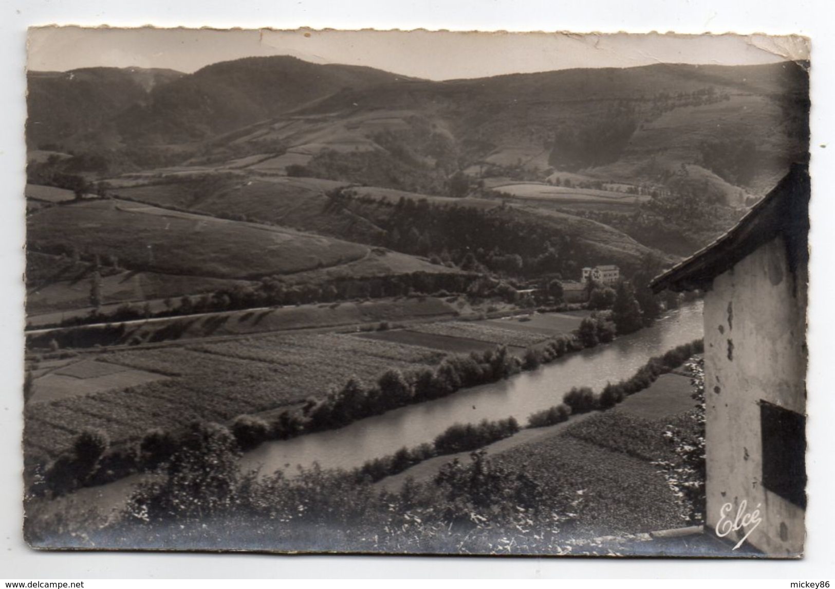 BIRIATOU--Regard Sur La Bidassoa Et L'Espagne  ...................carte Coupée - Biriatou