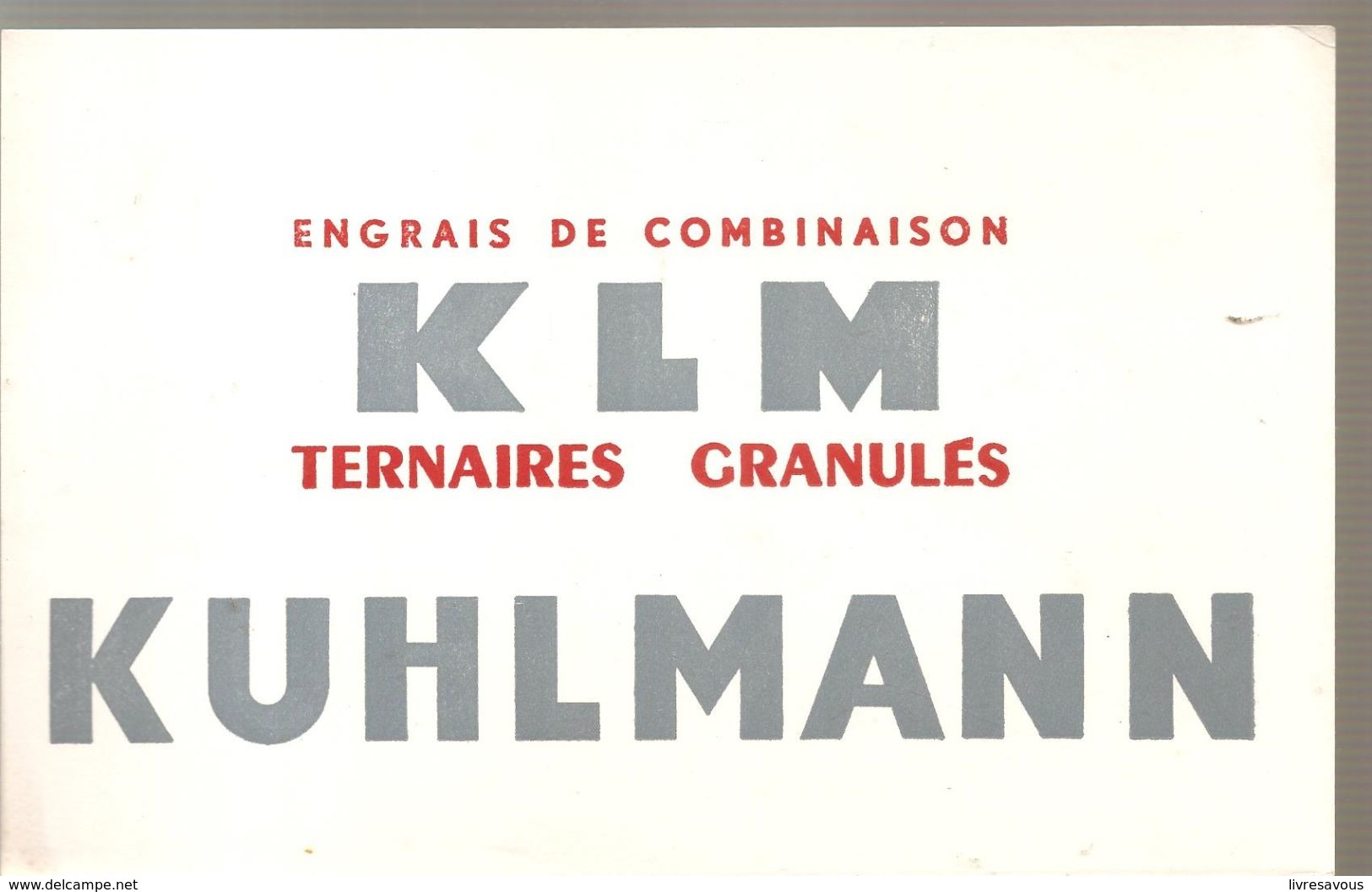 Buvard KUHLMANN Engrais De Combinaison KLM Ternaires Granulés - Agriculture