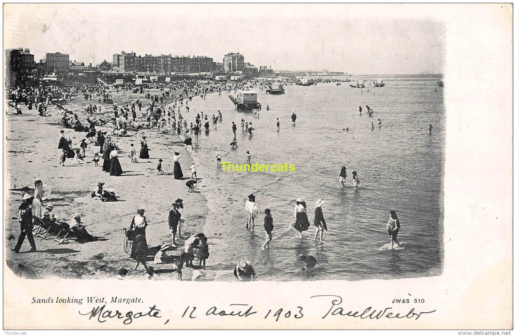 CPA  SANDS LOOKING WEST MARGATE - Margate