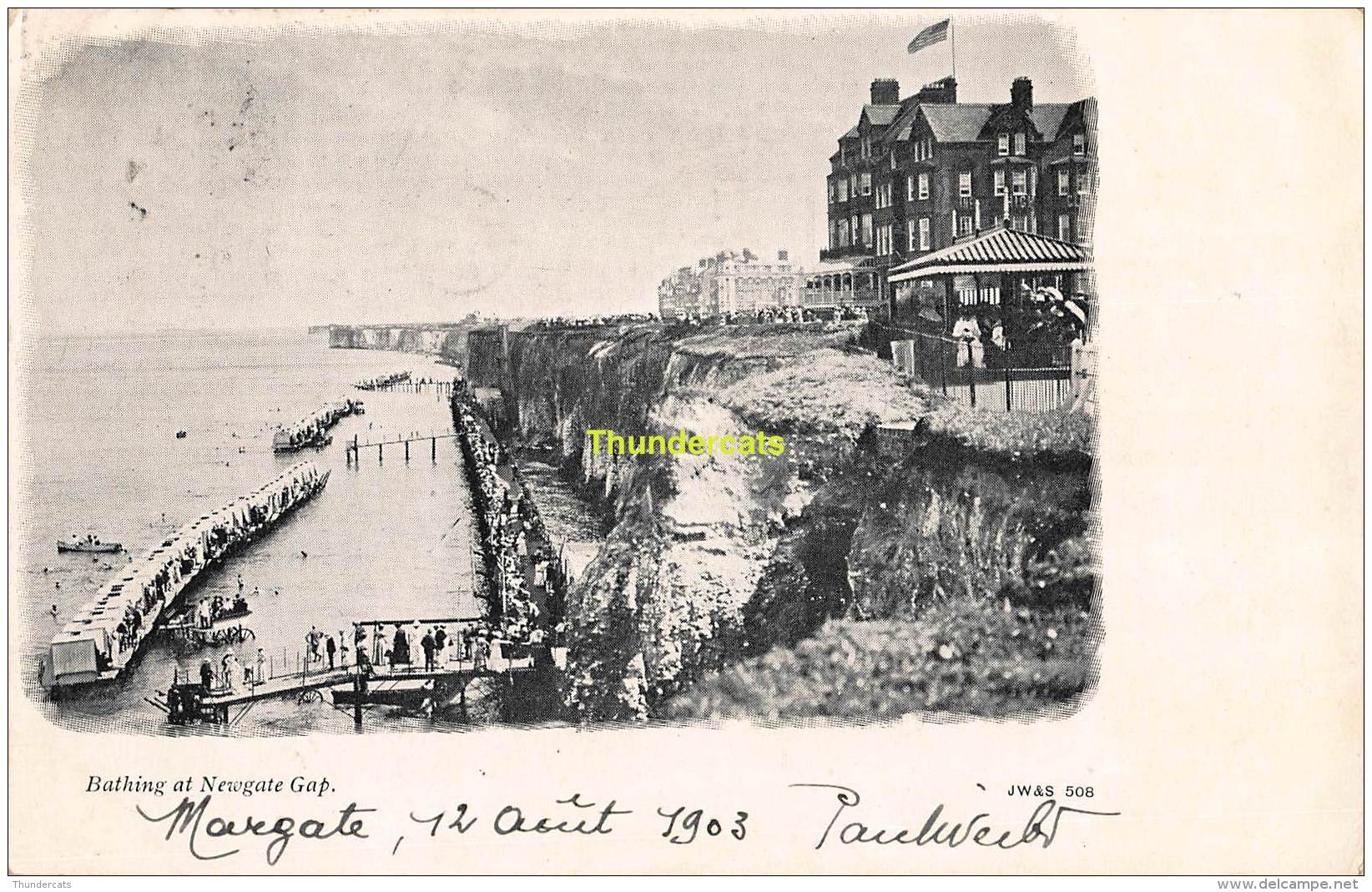 CPA  BATHING AT NEWGATE GAP - Margate