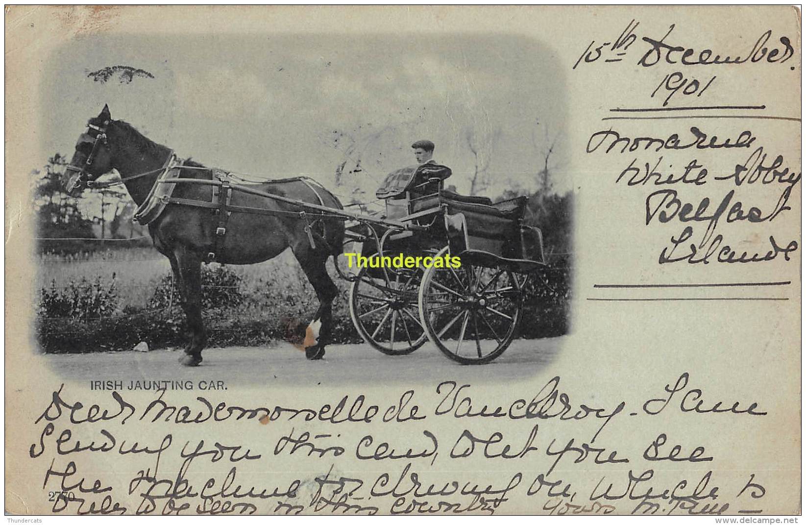 CPA  IRISH JAUNTING CAR   BELFAST - Antrim