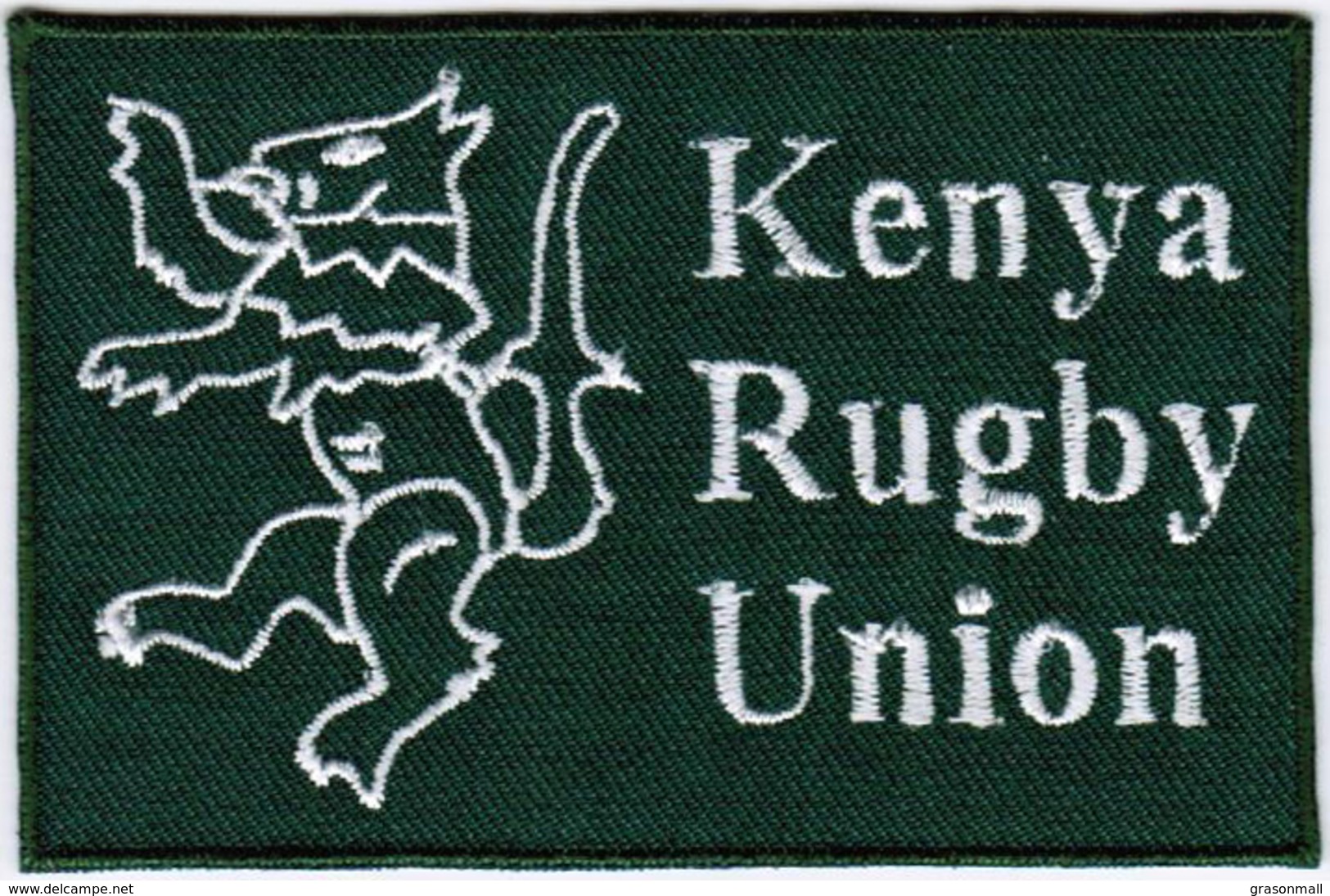 Kenya National Rugby Union Team GREEN Simbas Badge Iron On Embroidered Patch - Patches