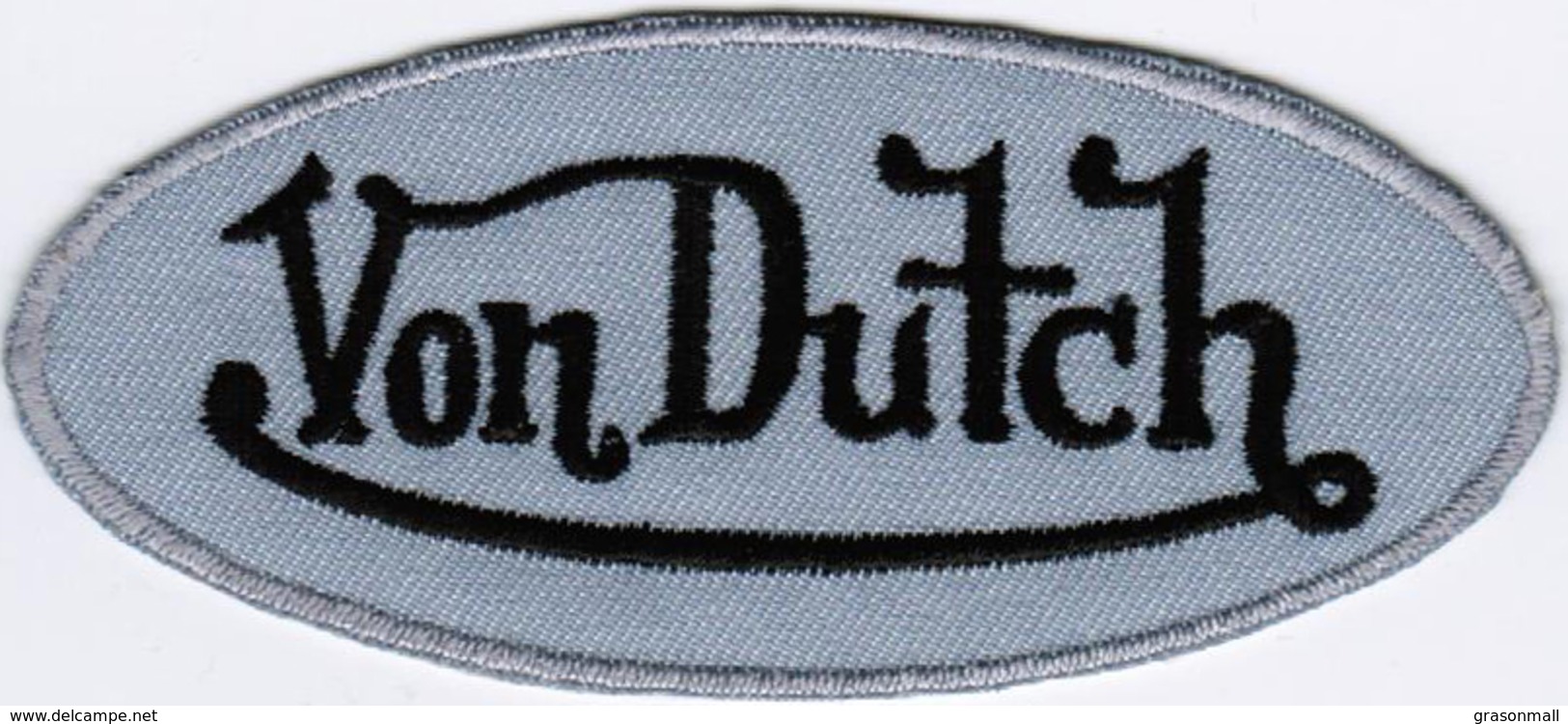 Von Dutch #BTGY Motorcycle Racing Badge Iron On Embroidered Patch - Patches