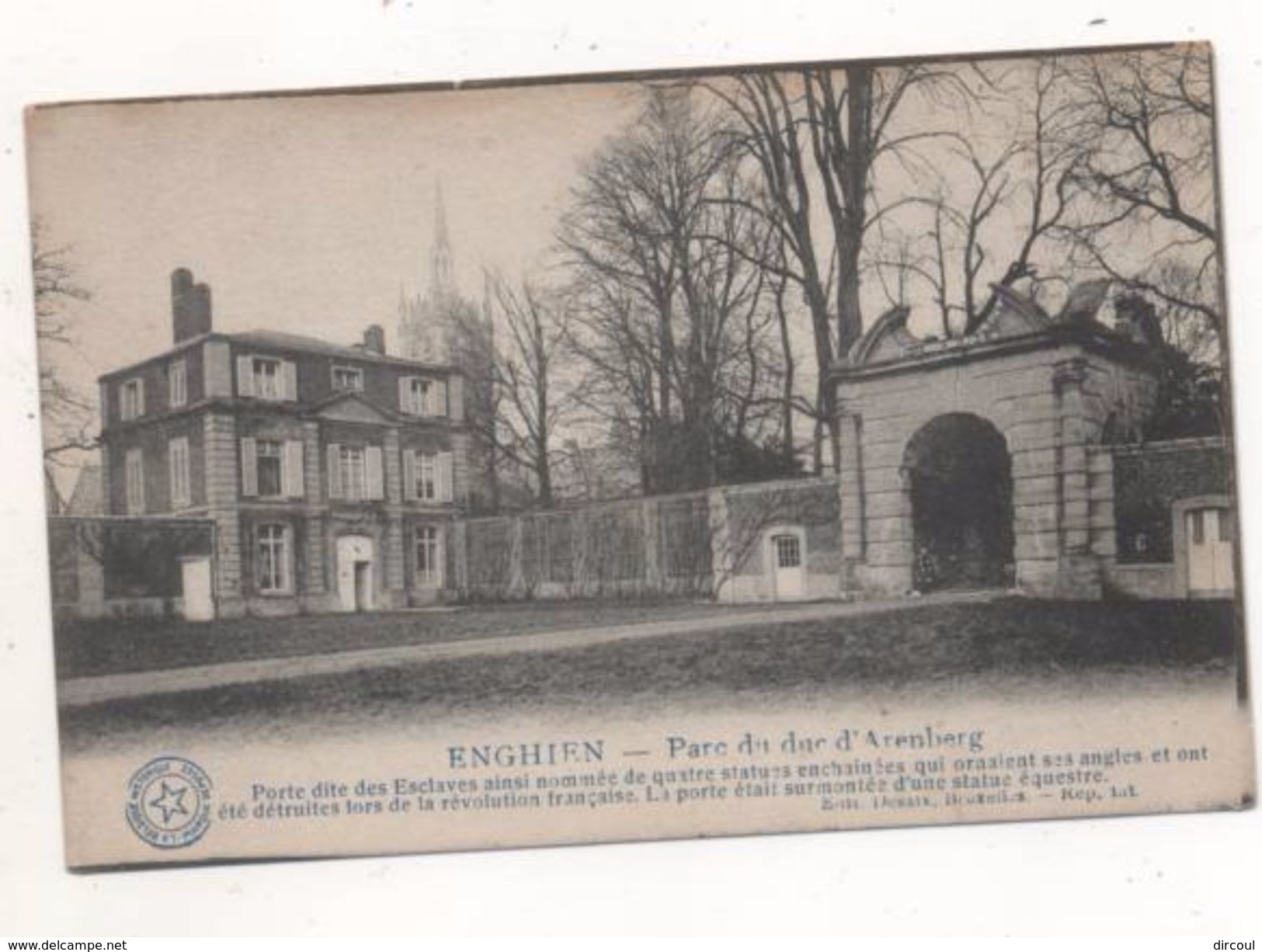 36833  -  Enghien   Parc Du Duc D'  Arenberg -  Porte Dit  Des Esclaves - Enghien - Edingen