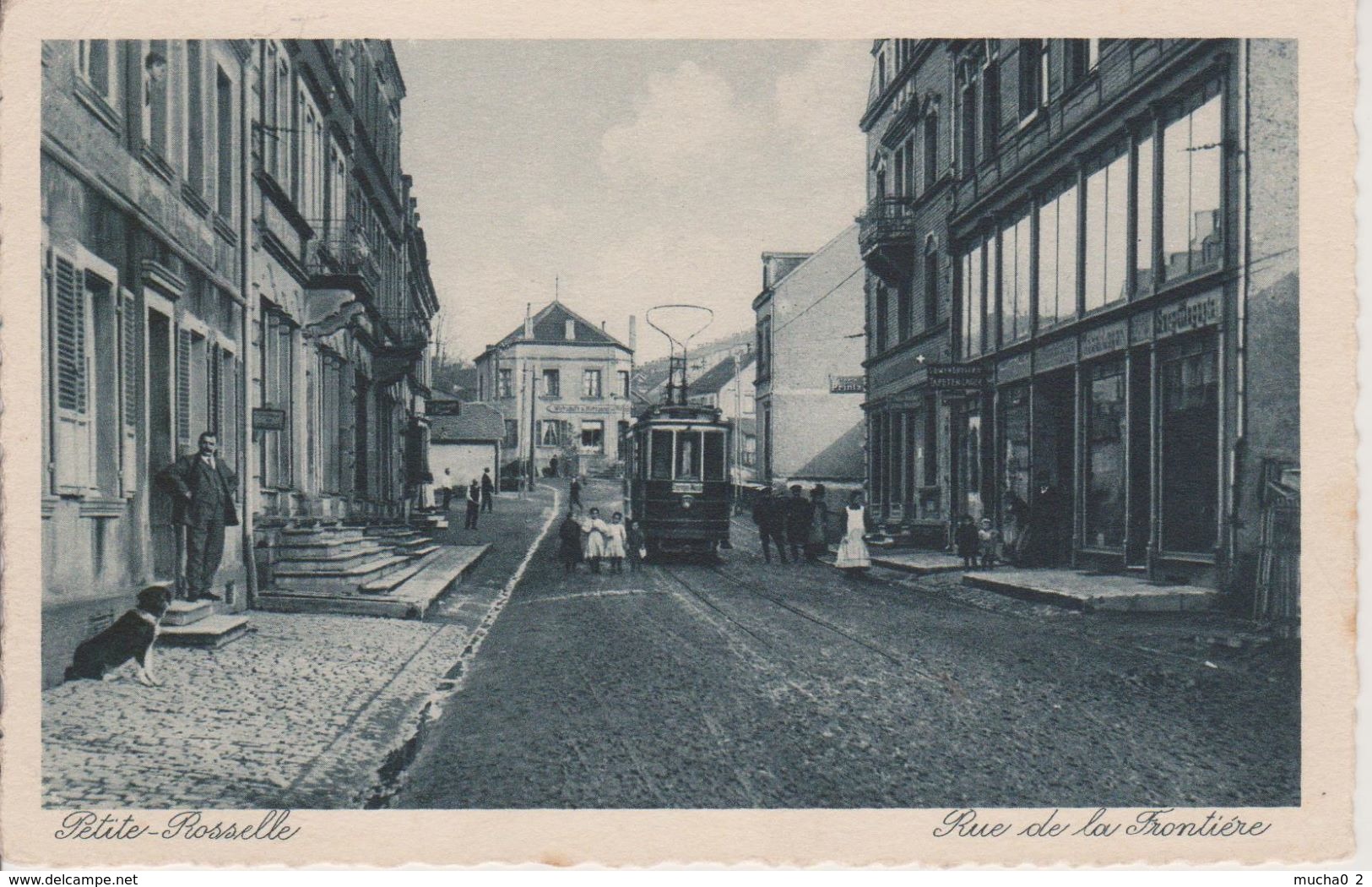 57 - PETITE ROSSELLE - RUE DE LA FRONTIERE - TRAMWAY - Other & Unclassified