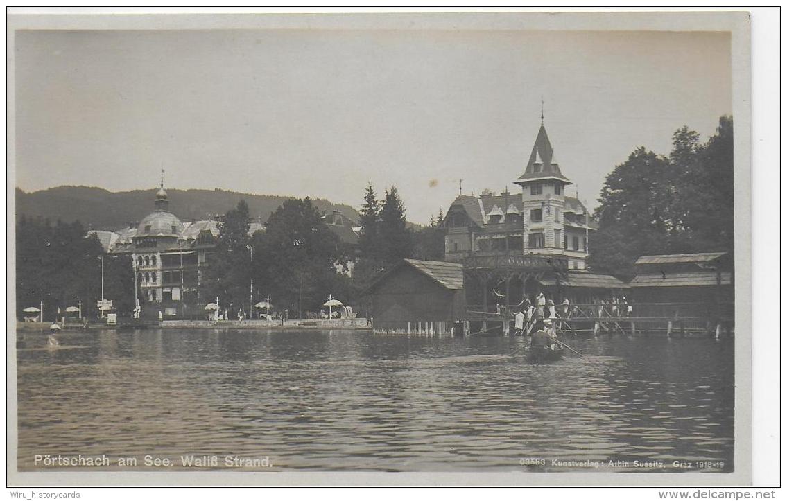 AK 0780  Pörtschach Am Wörthersee ( Waliß-Strand ) - Verlag Sussitz Um 1918 - Pörtschach