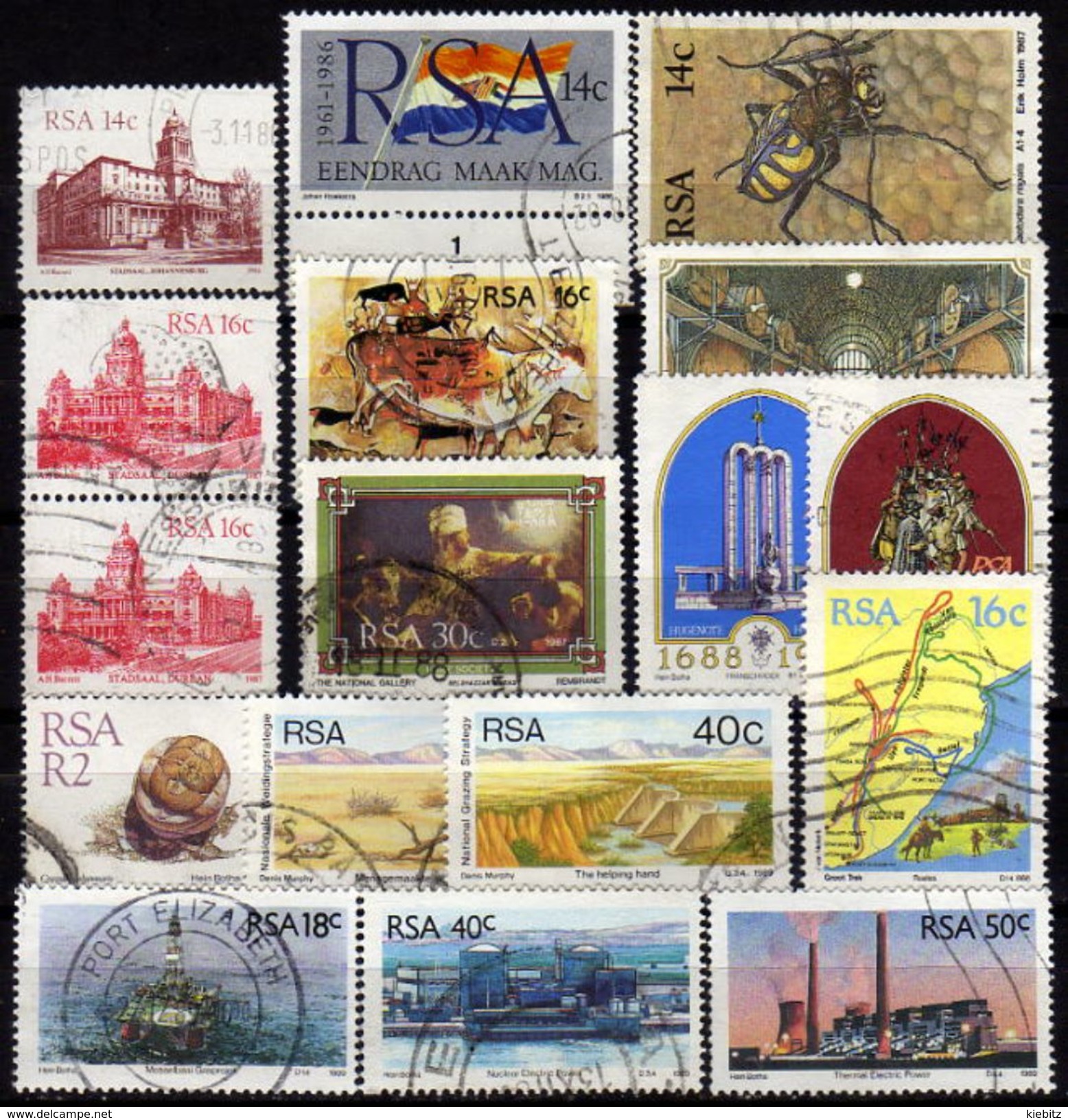 SÜDAFRIKA Lot 1986-1989  Used - Gebraucht