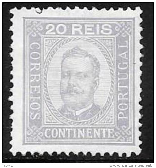 Portugal, Scott # 70 MNH King Carlos, 1892, Short Perf - Unused Stamps