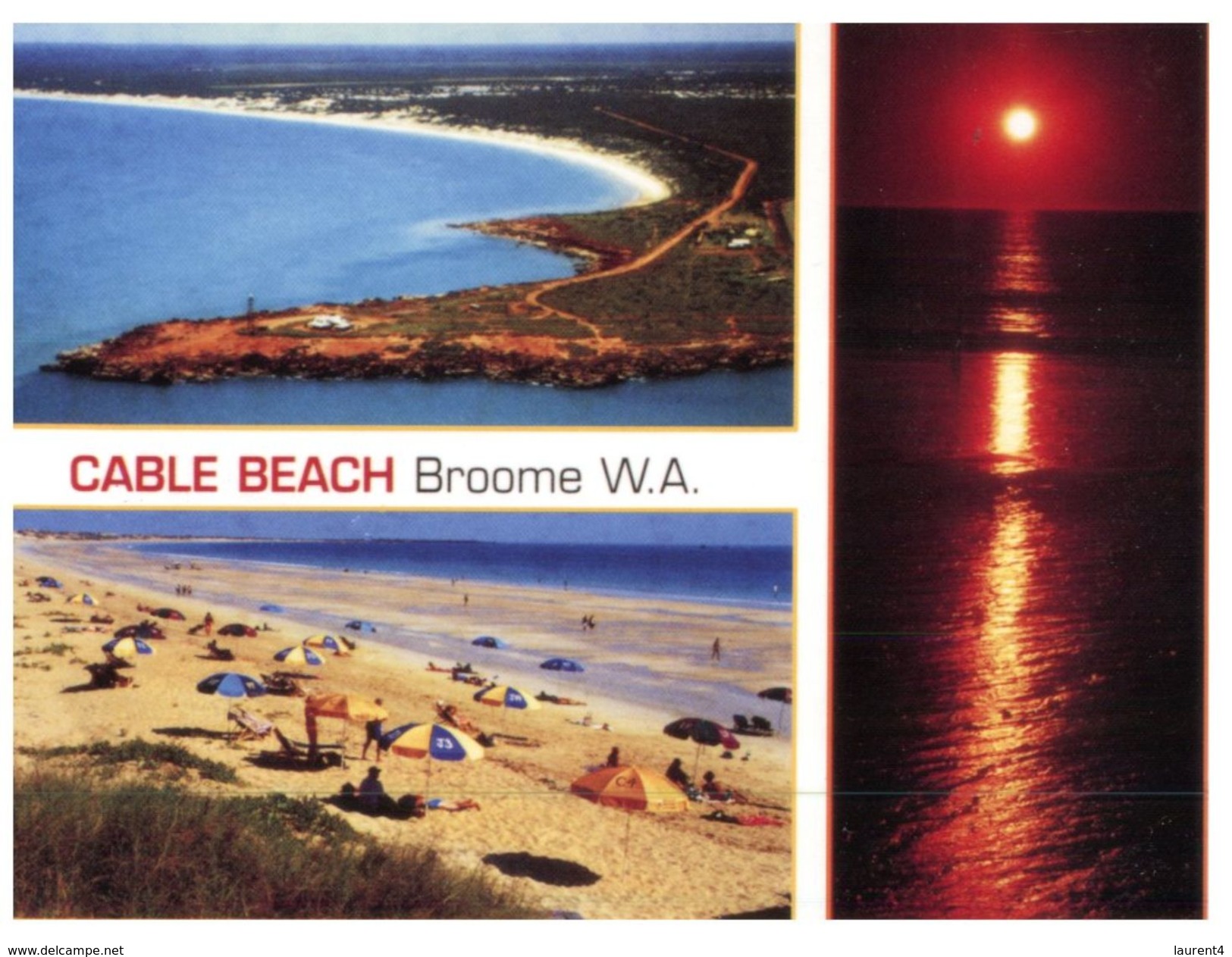 (203) Australia - WA- Cable Beach  (with Stamp) - Broome