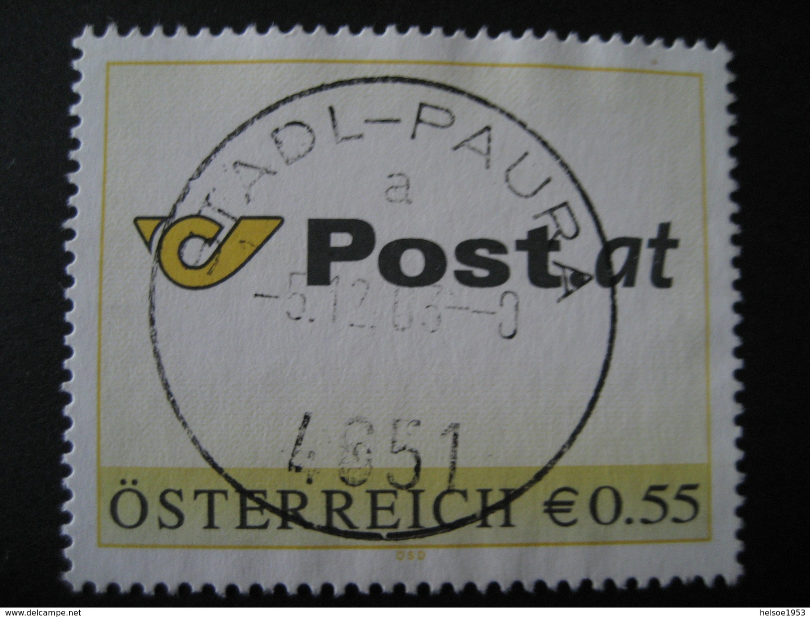 Österreich- Pers.BM Post.at Mit Vollstempel Stadl Paura - Personalisierte Briefmarken