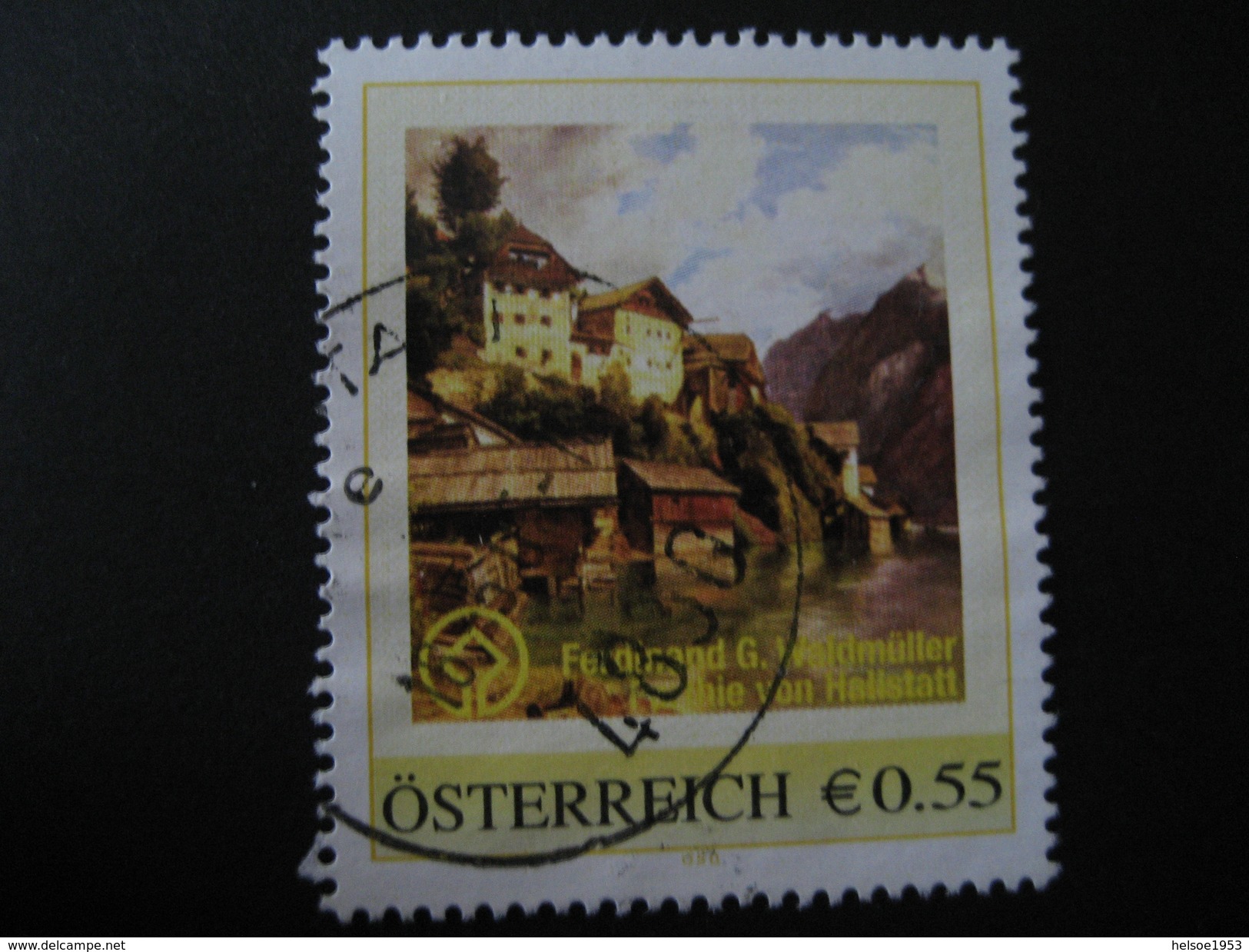 Personalisierte Marke Gestempelt, Hallstatt F.G. Waldmüller - Personalisierte Briefmarken