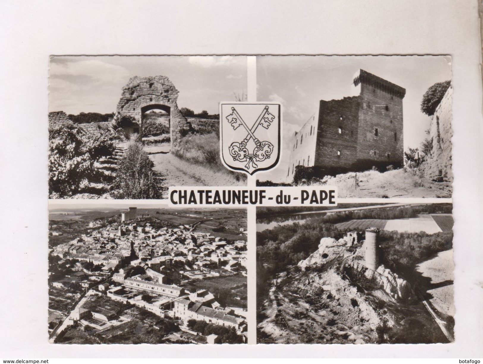 CPM PHOTO DPT 84 CHATEAUNEUF DU PAPE MULTIVUES - Chateauneuf Du Pape