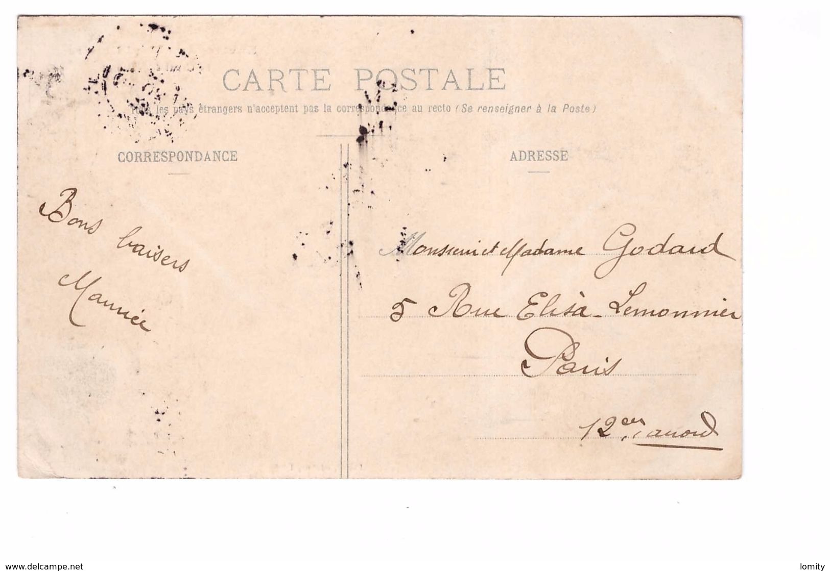 54 Canal De Valcourt Environs De Toul Illustré Cpa Animée Cachet 1908 - Altri & Non Classificati