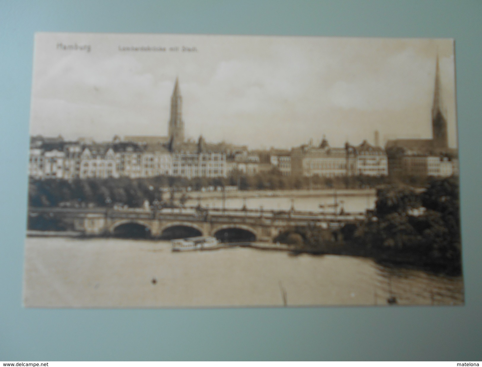 ALLEMAGNE HAMBOURG HAMBURG LOMBARDSBRÜCKE MIT STADT - Eimsbüttel