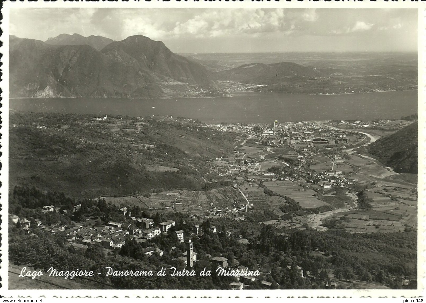 Intra (Verbano, Piemonte) Lago Maggiore, Panorama Da Miazzina - Verbania