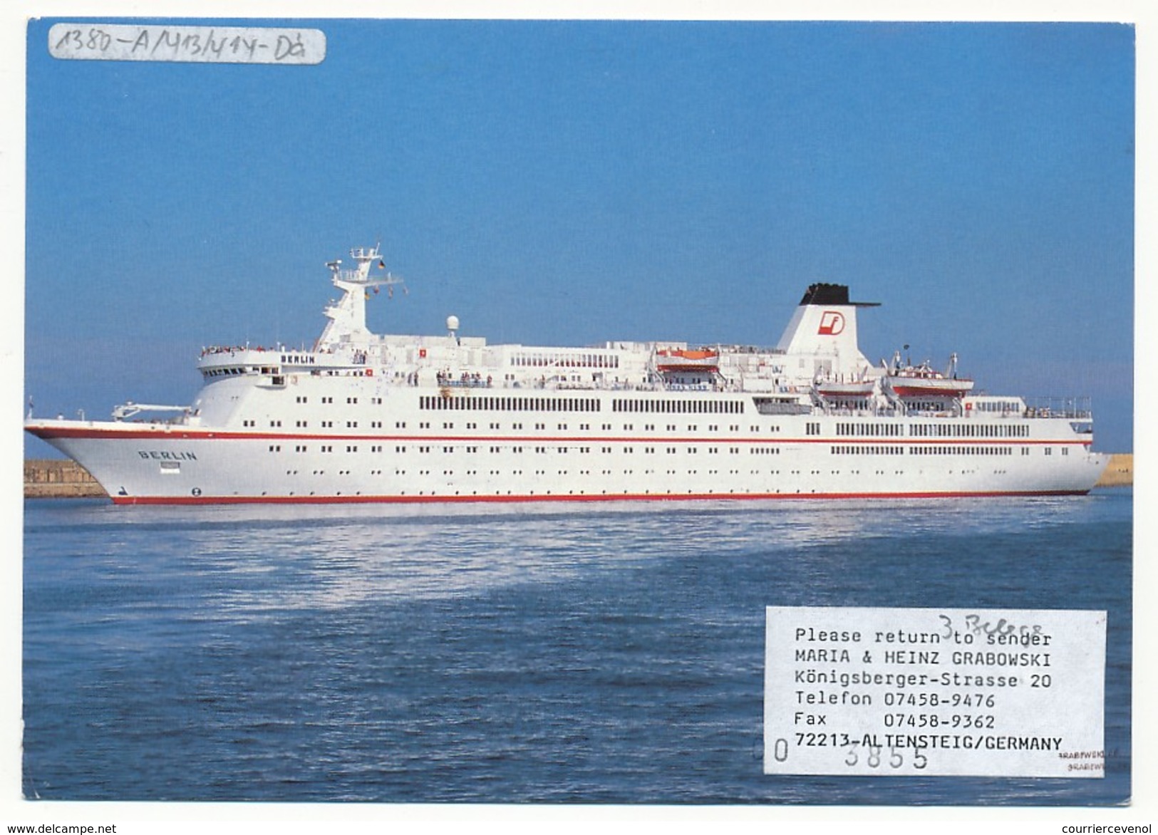 DANEMARK - CP - Circuit "das Traum-shiff M/S Berlin" 2000 - Divers Cachets Paquebot Et Aviation - Voir Scans - Luftpost