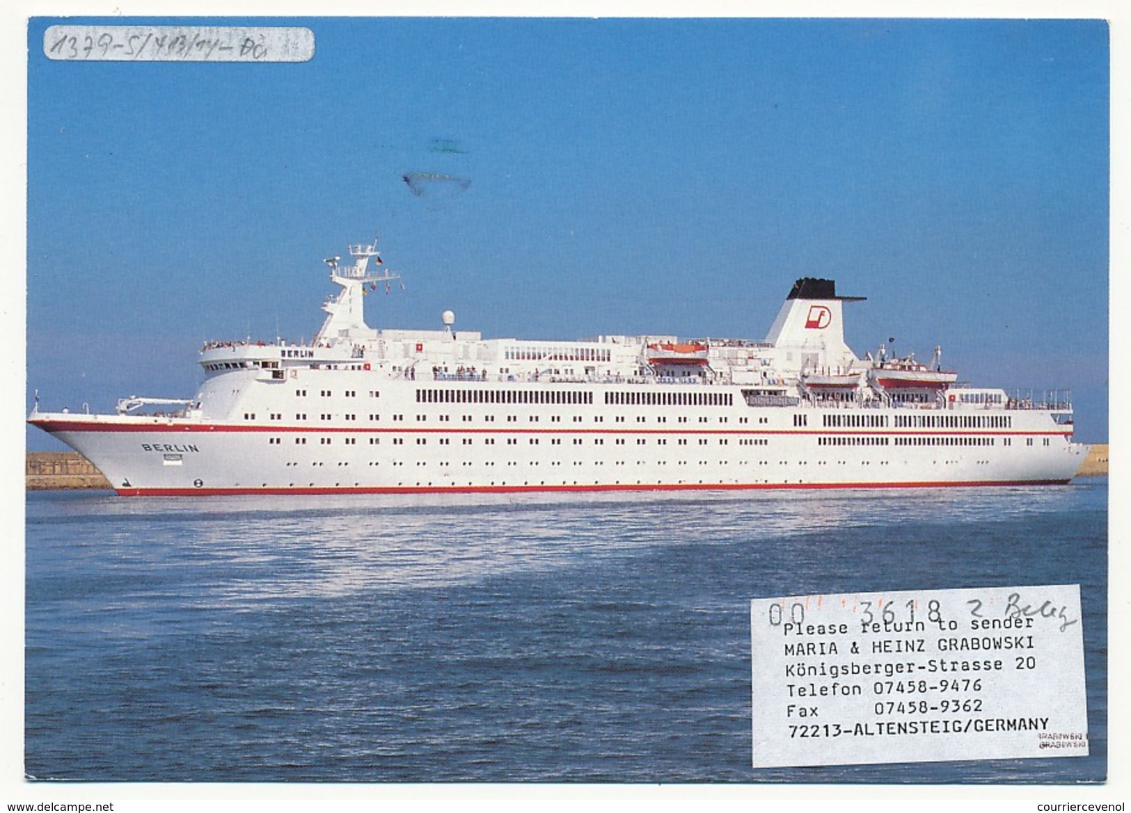 DANEMARK - CP - Circuit "das Traum-shiff M/S Berlin" 2000 - Divers Cachets Paquebot Et Aviation - Voir Scans - Posta Aerea