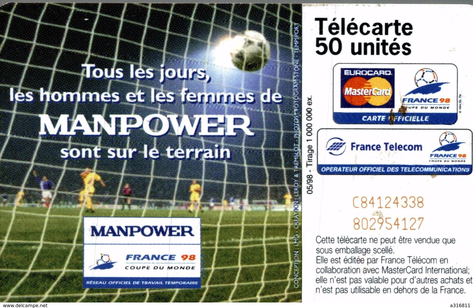 MANPOWER - Phonecards: Private Use