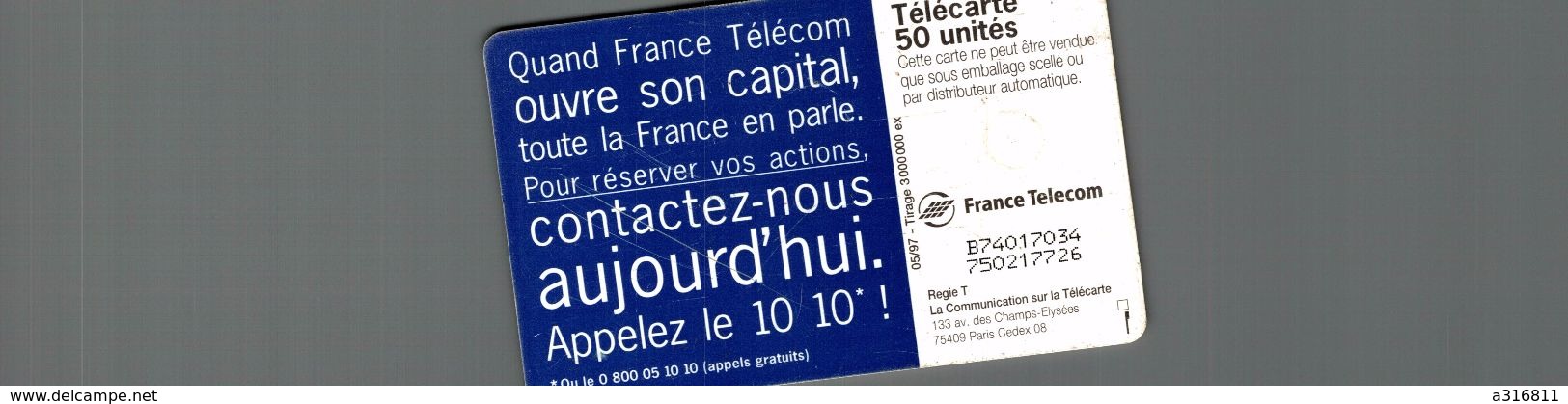 FRANCE TELECOM OUVRE SON CAPITAL - Telefoonkaarten Voor Particulieren