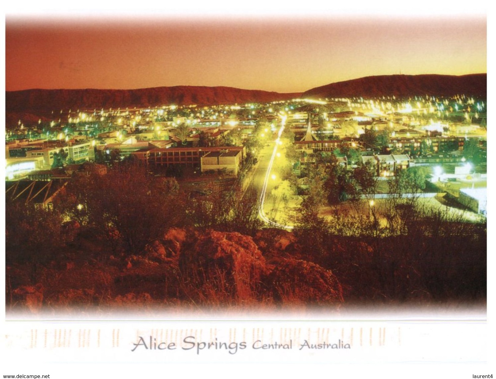 (206) Australia - (with Stamp At Back Of Card) NT - Alice Spring - Alice Springs