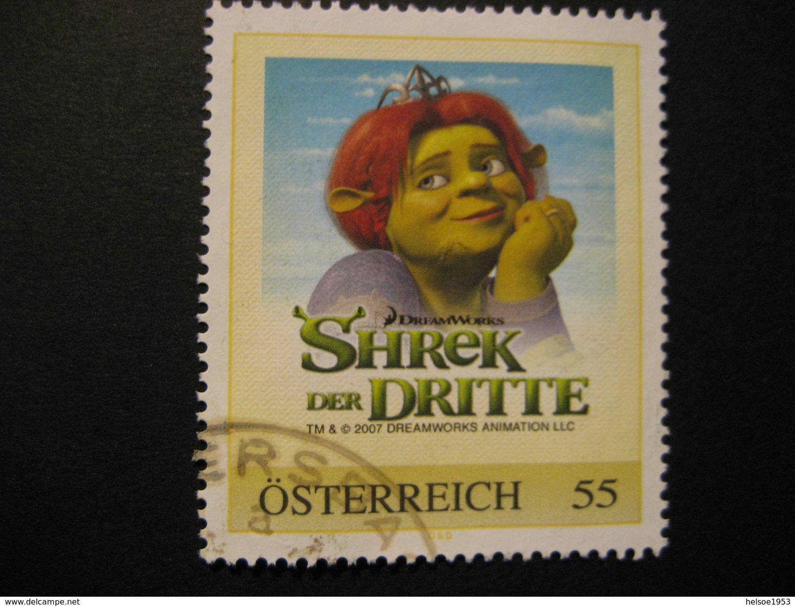 Personalisierte Marke Gestempelt, Shrek Der Dritte - Personalisierte Briefmarken