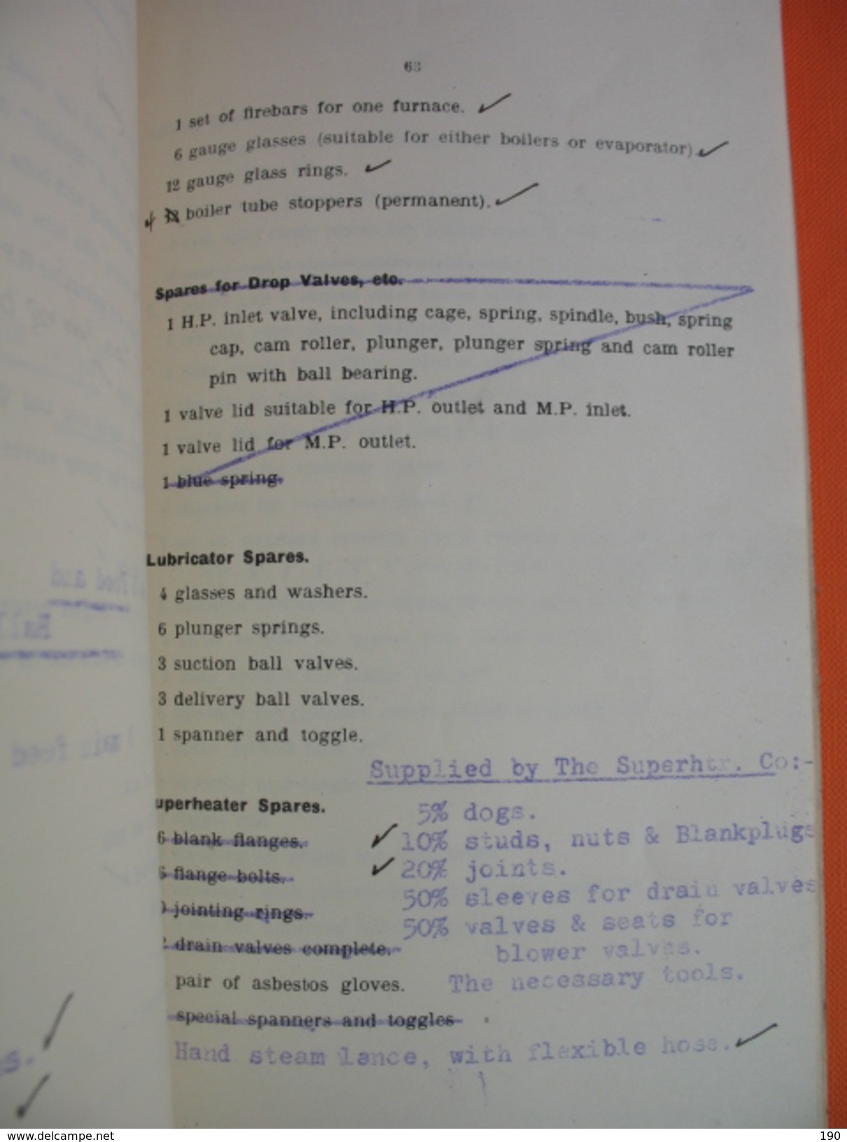 SPECIFICATION OF STEAM RECIPROCATING PROPELLING MACHINERY BY THE Central Marine Engine Works.Ship No.1152 - 1900-1949