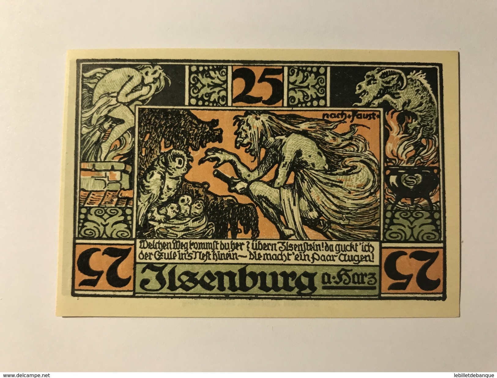 Allemagne Notgeld Ilsenburg 25 Pfennig - Collections