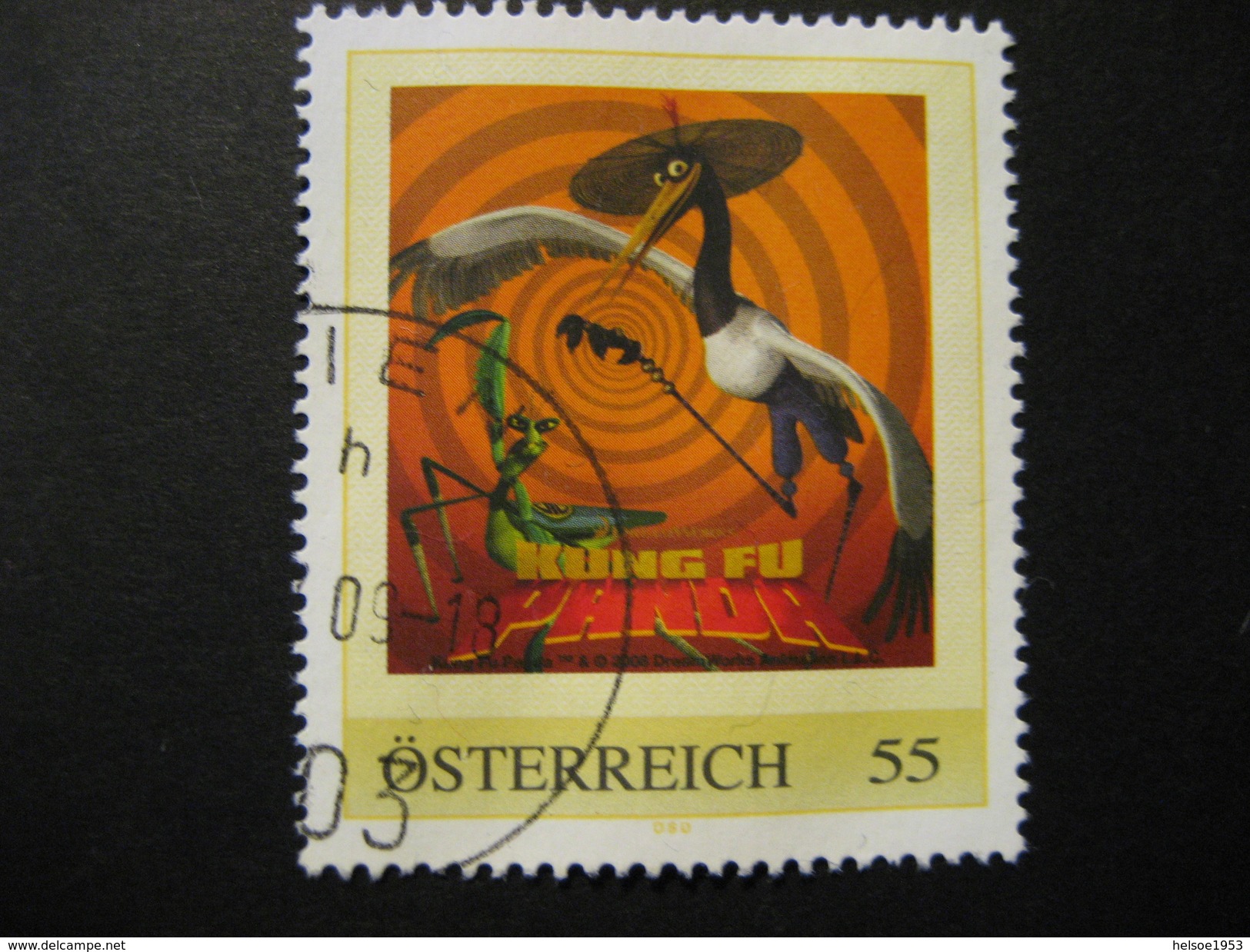 Österreich- Pers.BM- Aus Markenheft "Kung Fu Panda" Gebraucht - Timbres Personnalisés