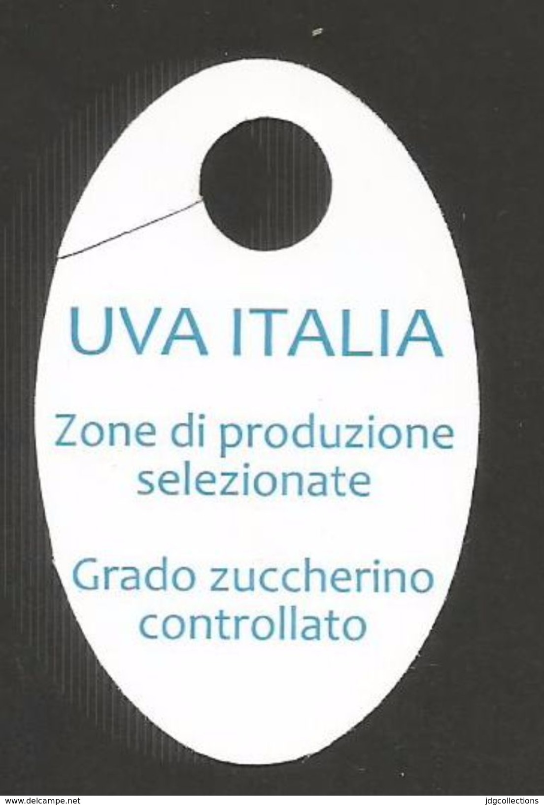 # UVA ITALIA CARREFOUR - TABLE GRAPE Italy Fruit Tag Balise Etiqueta Anhänger Cartellino Uva Raisin Uvas Traube - Fruits & Vegetables