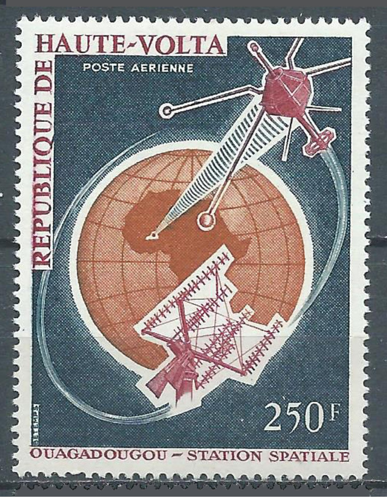 Haute-Volta Poste Aérienne YT N°29 Station Spatiale D'Ouagadougou Neuf ** - Upper Volta (1958-1984)