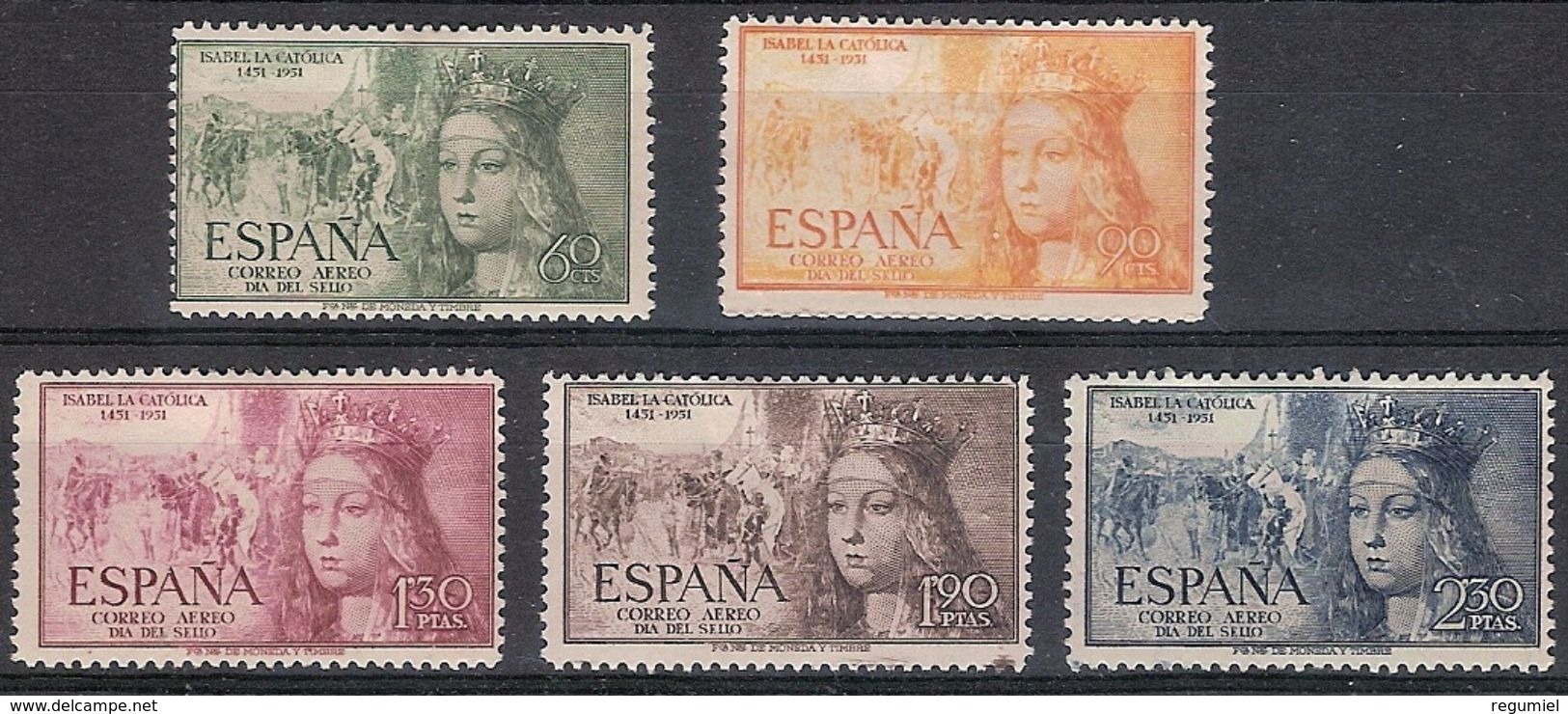 España 1097/1101 ** Isabel. 1951 - Nuevos