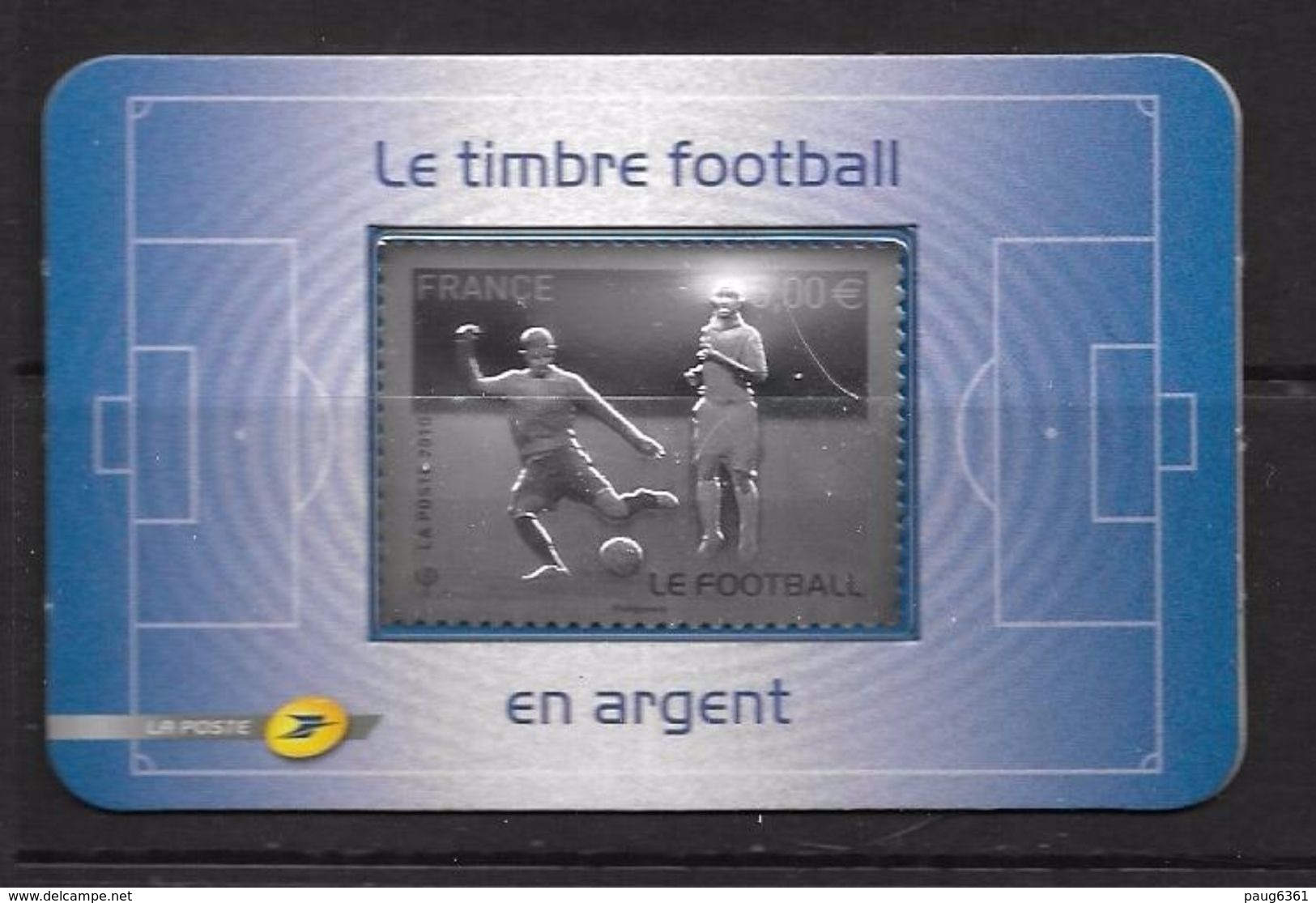 FRANCE 2010 TIMBRE ARGENT FOOTBALL SOUS-BLISTER  YVERT N°  NEUF MNH** - Other & Unclassified