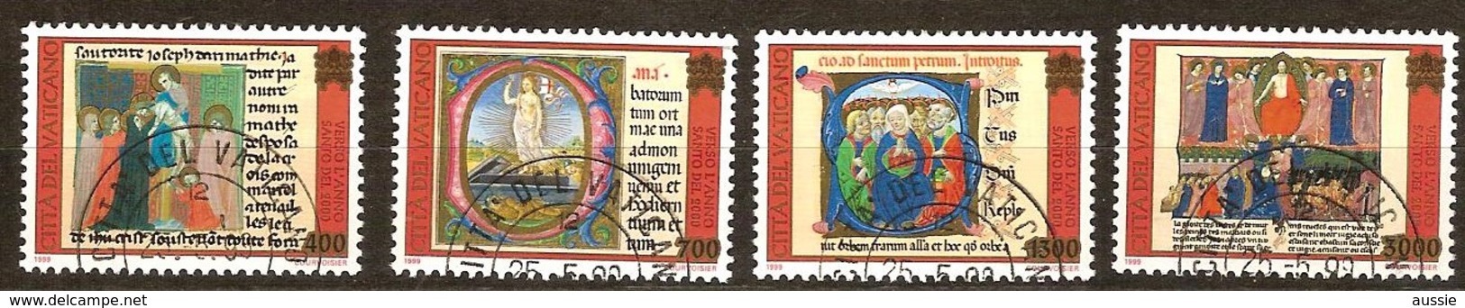 Vatican Vatikaan 1999 Yvertnr. 1151-1154 (°) Used Cote 10,00 Euro - Oblitérés