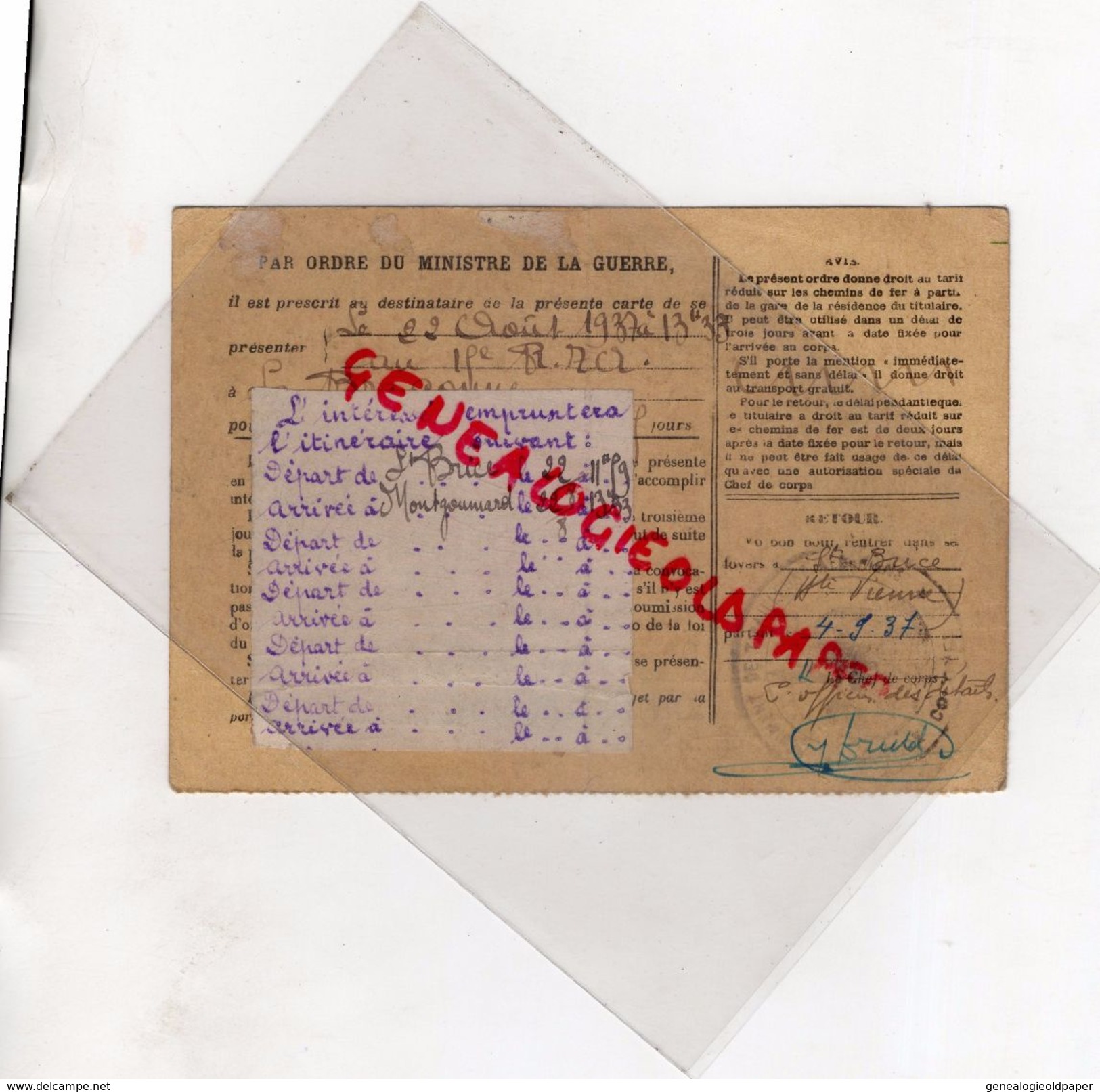 87- LIMOGES-GUERRE 1939-1945-WW2- RARE DOSSIER RESTOIN RENE ST - SAINT BRICE-SAINT JUNIEN-ORDRE MISSION-RESISTANCE 1940