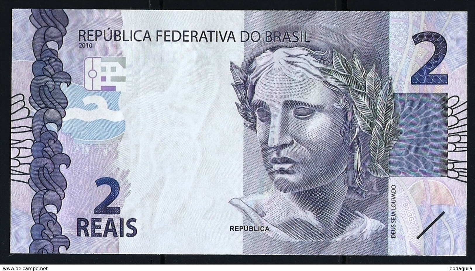 BRAZIL CURRENCY  - 2 REAIS  - 3 Banknotes 2010 - Brazil