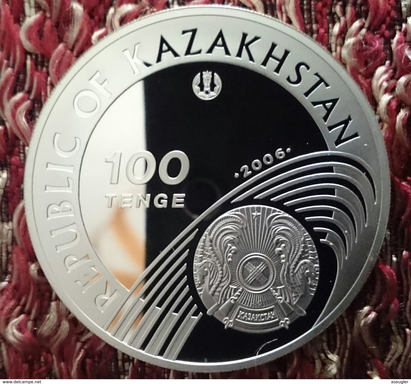 KAZAKHSTAN 100 TENGE 2006 SILVER PROOF "OLYMPIC GAMES CHINA 2008" - Kasachstan