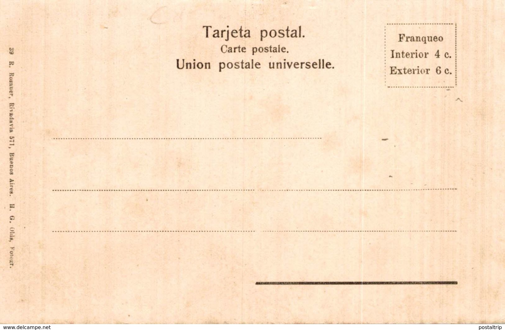 RECUERDO DE BUENOS AIRES REPUBLICA ARGENTINA BANCO DE LA NACION ARGENTINA - Argentina