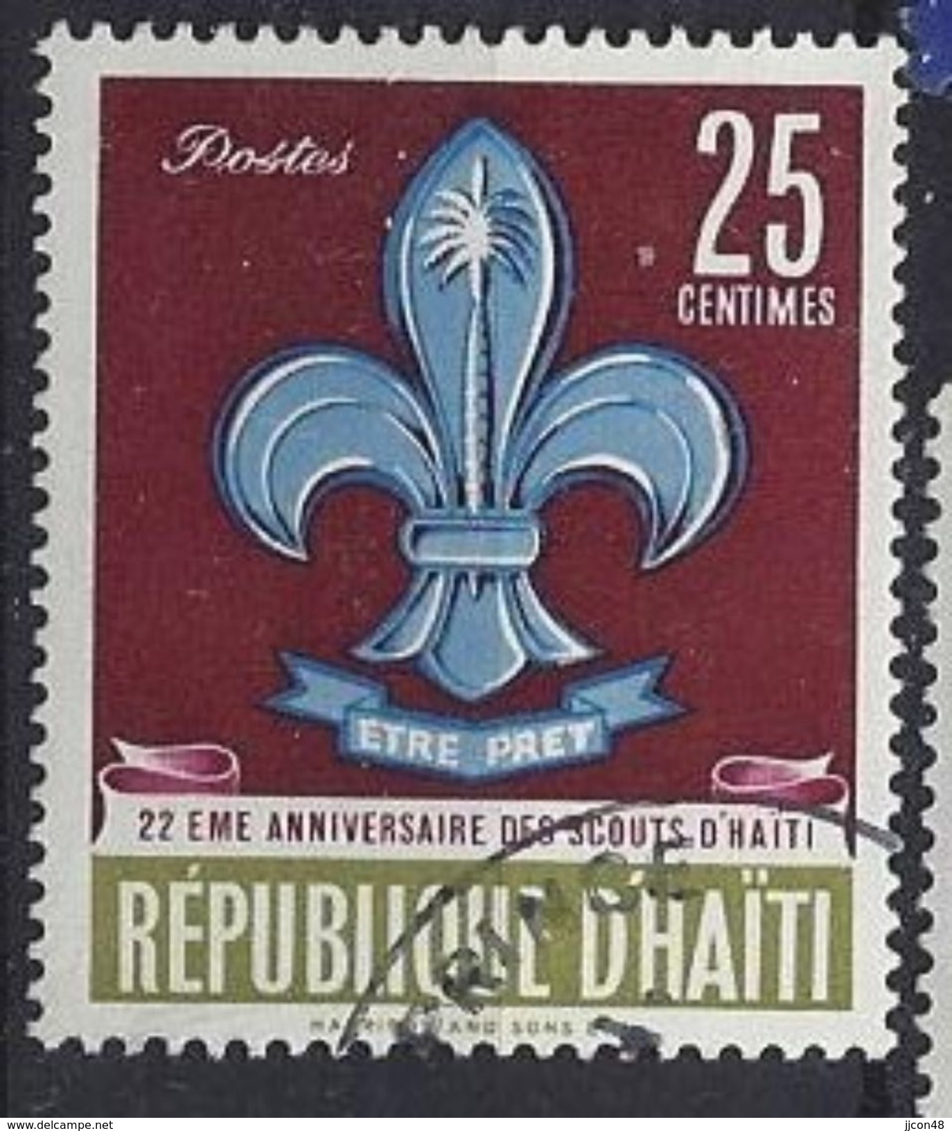 Haiti 1962 Boy Scout Movement  25c (o) - Haiti