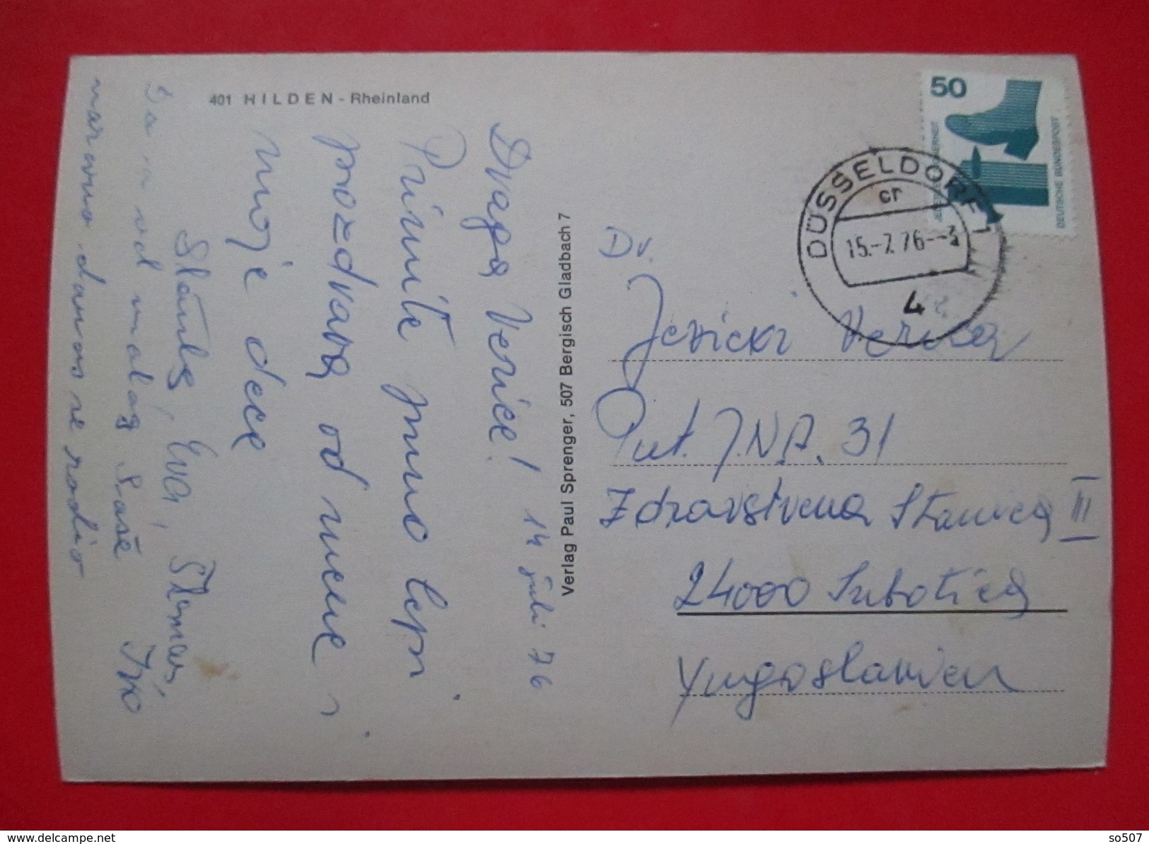 I1- Germany Postcard-Hilden - Hilden